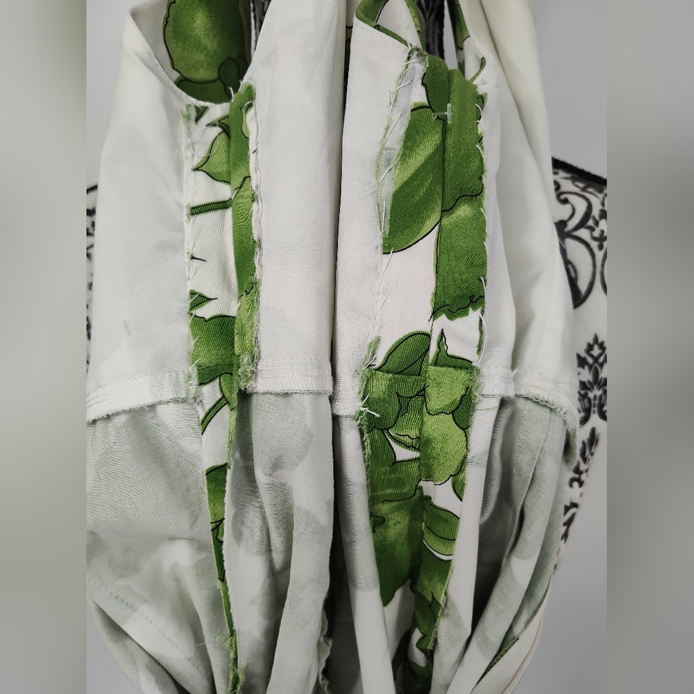 Donna Ricco Vintage Green Floral Sleeveless Midi Dress Size Women's 12P - Picture 5 of 6